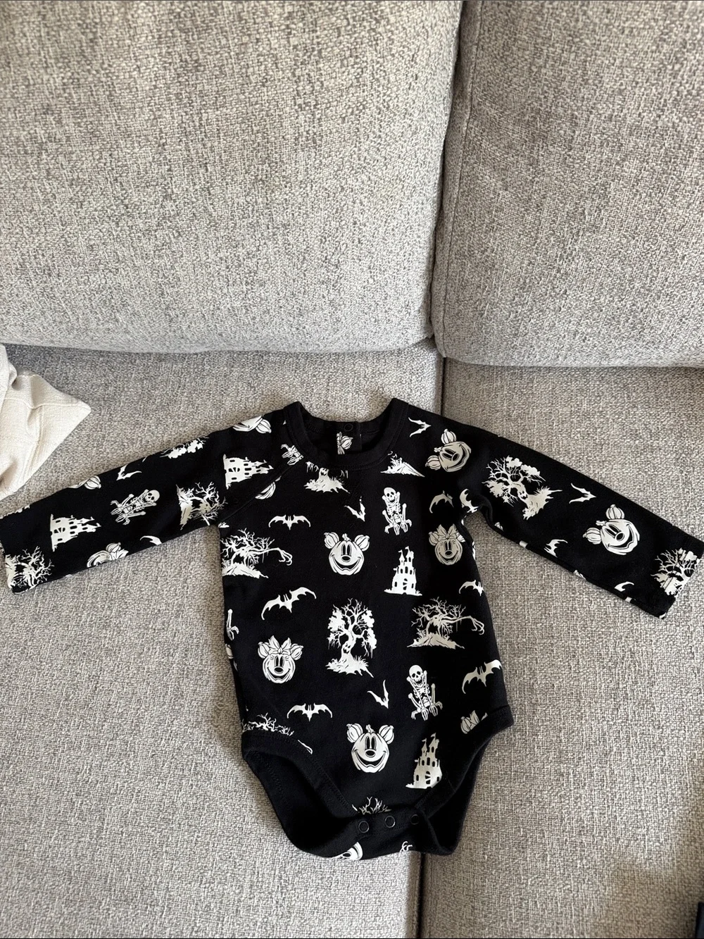Baby Halloween Mickey Short Sleeve Tee & Black Halloween Bodysuit